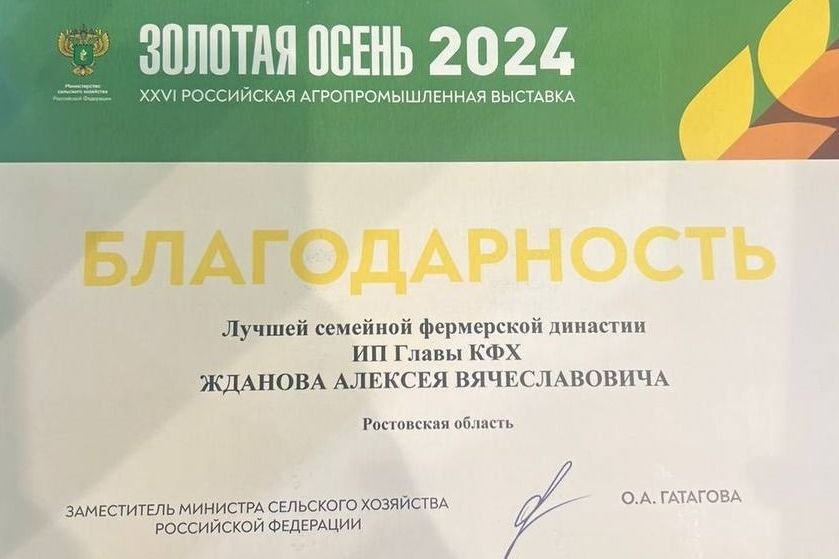 «Золотая осень-2024» приносит первые плоды